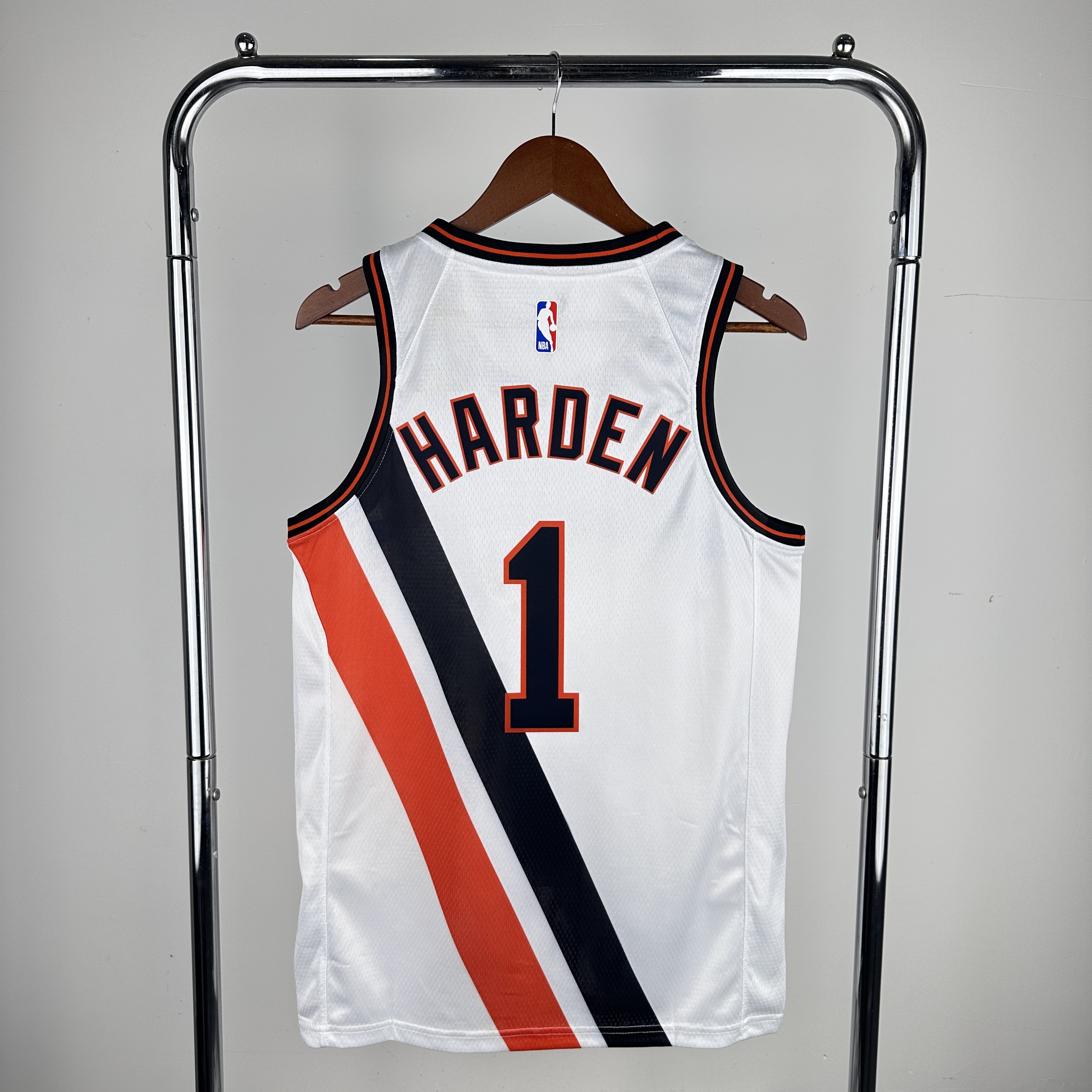Men Los Angeles Clippers 1 Harden White City Edition Nike 2024 NBA Jersey